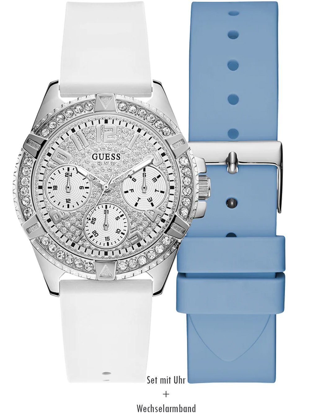 Guess Multifunktionsuhr Guess GW0349L2 Damenuhr Frontier 40mm 5ATM