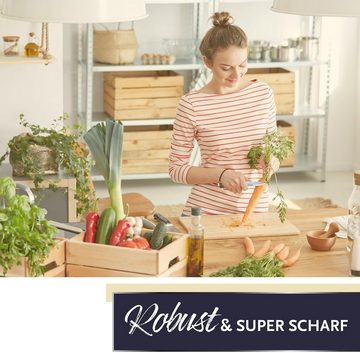 adelmayer Kochmesser 9,3cm Damast Schälmesser - Scharf für Obst & Gemüse