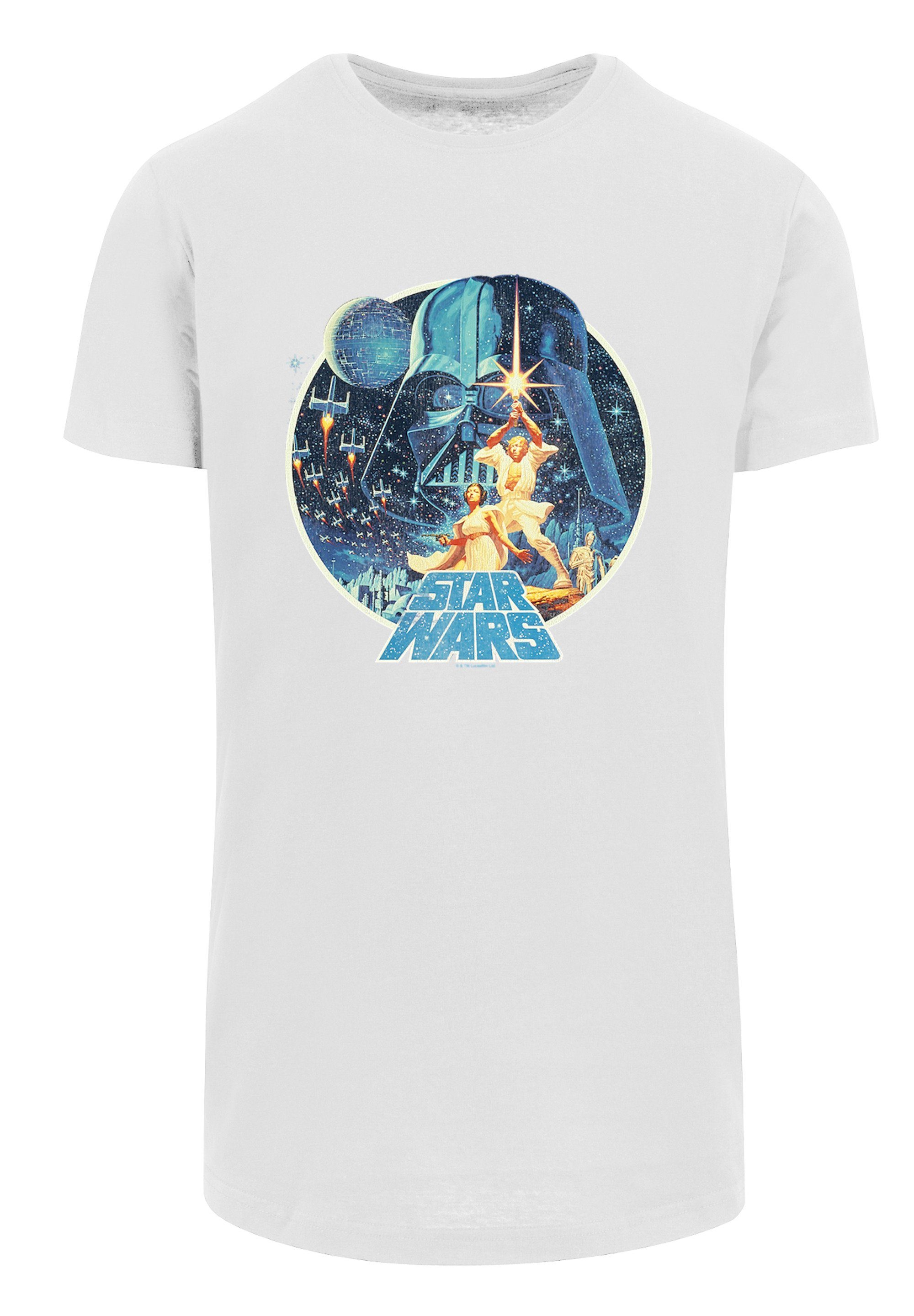 F4NT4STIC Kurzarmshirt Herren Star Wars Vintage Victory with Shaped Long Tee  (1-tlg), Stylisches T-Shirt aus angenehmer Baumwollmischung