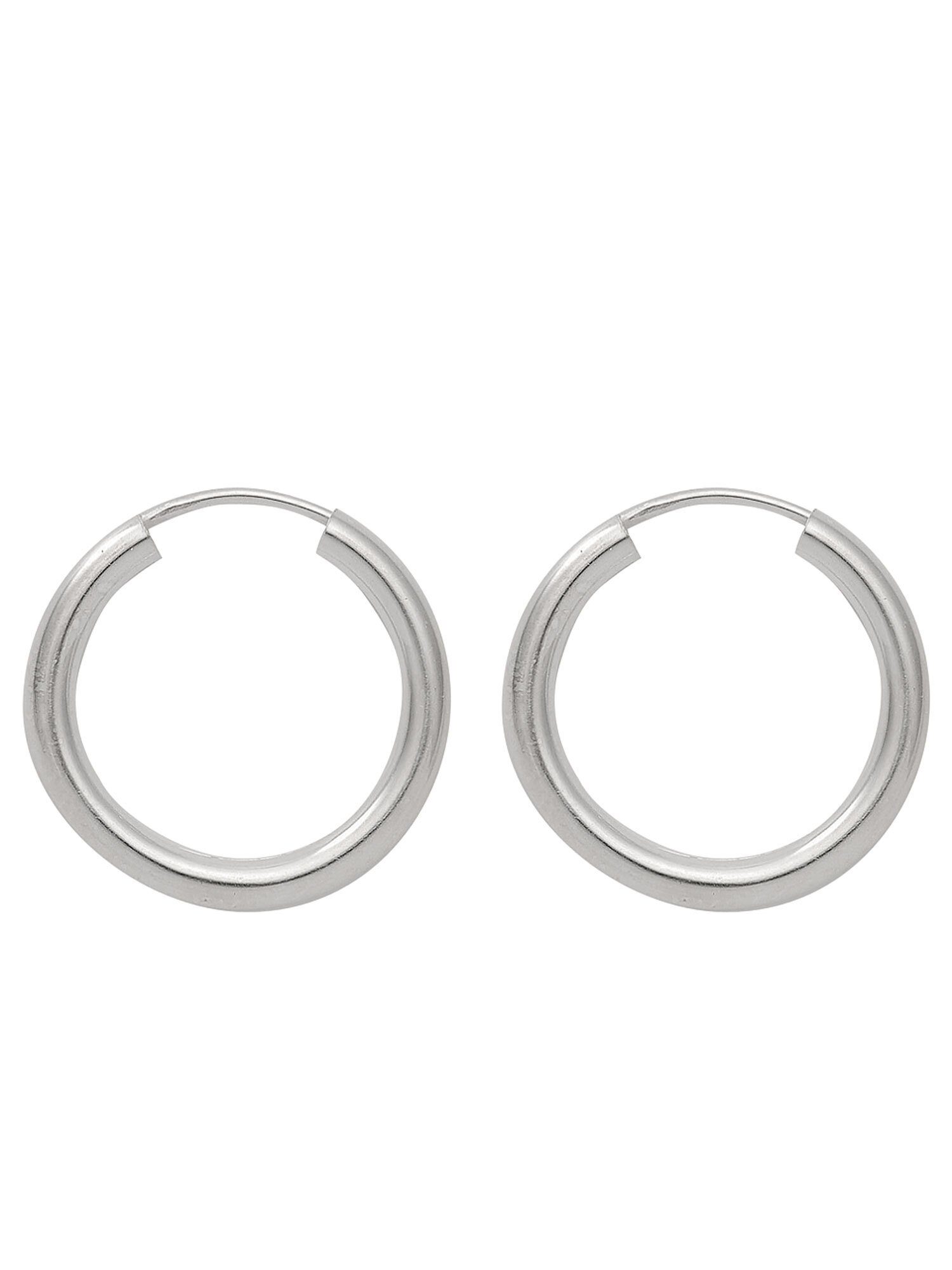 Adelia´s Paar Ohrhänger Creolen Ohrringe mm, Ø für 15 Silberschmuck Silber Damen 925