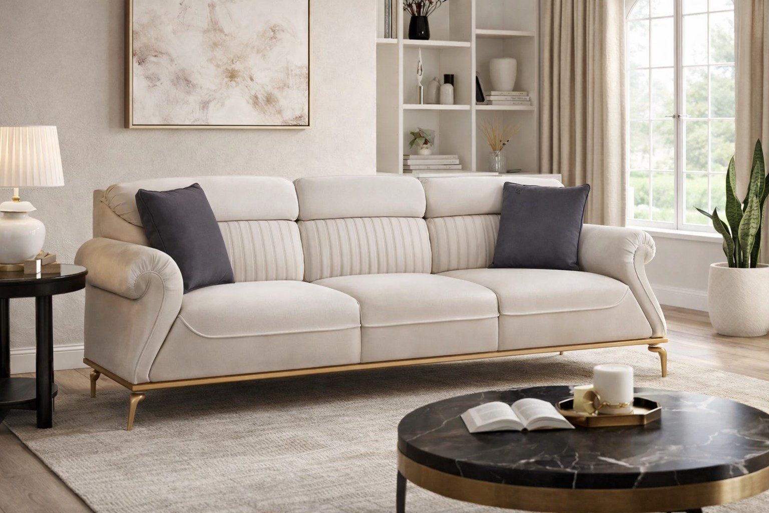 Xlmoebel Sofa Elegantes Sofa für Ihr Zuhause – Komfort und Stil vereint, Sofa 1 Teile, Made in Europa