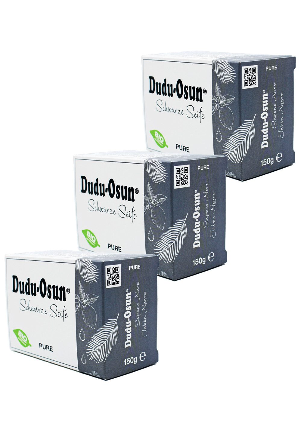 Dudu-Osun Handseife schwarze Seife, Pure aus Afrika Bio Zertifiziert ohne Parfüm 450 g