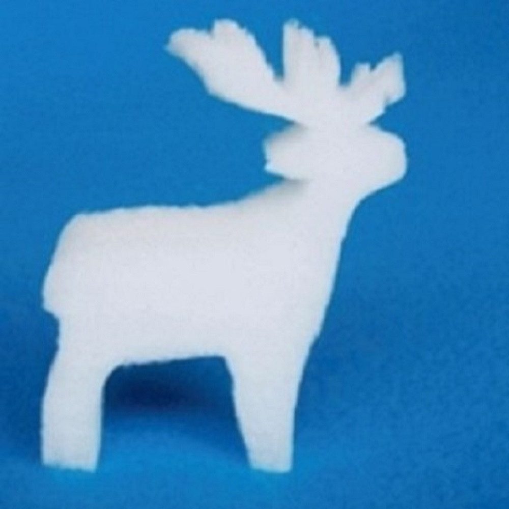 Fensterdekoration Winterdeko RENTIER 29cm aus 4cm FORMWATTE