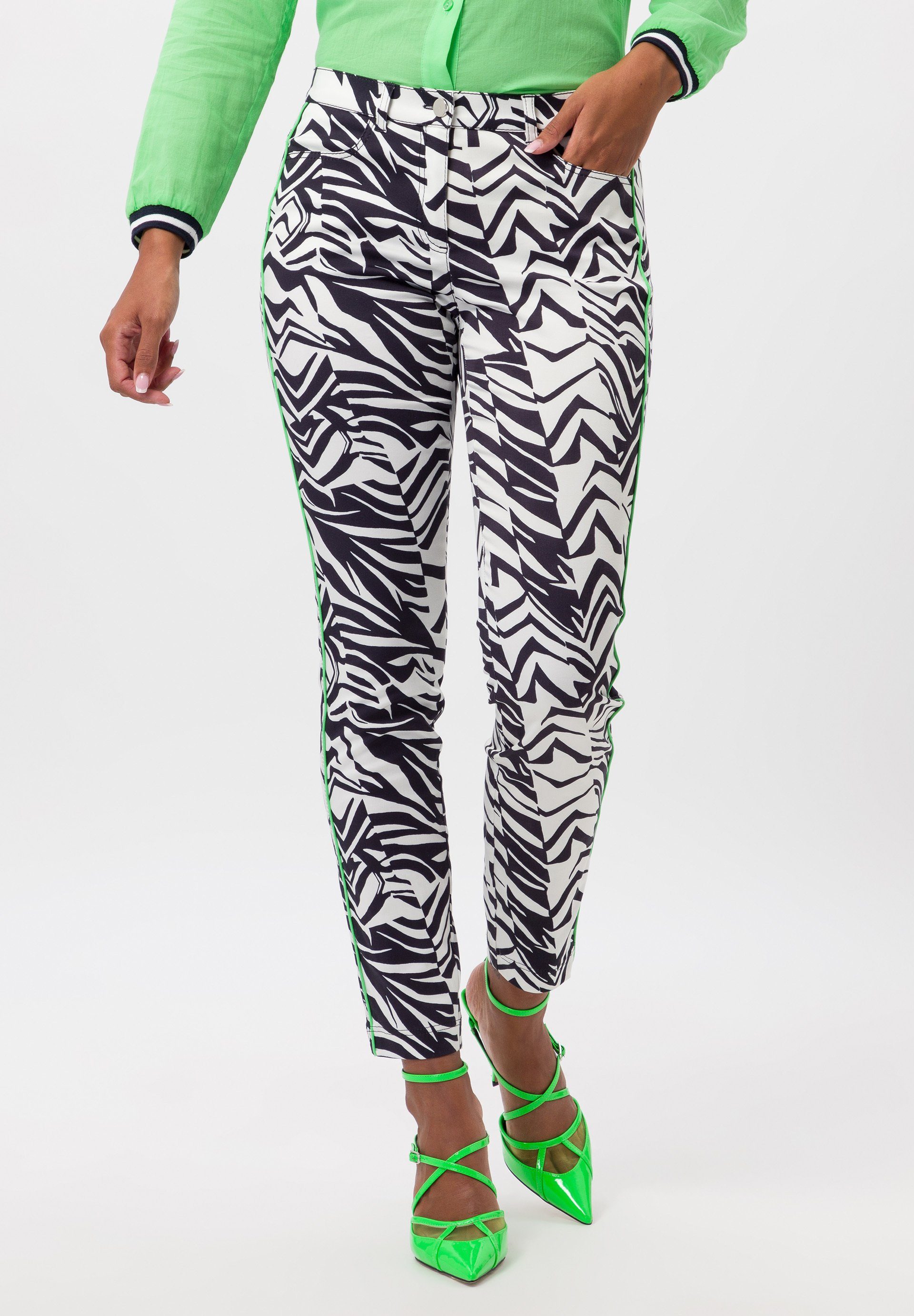 TUZZI Stoffhose mit auffälligem Alloverprint günstig online kaufen