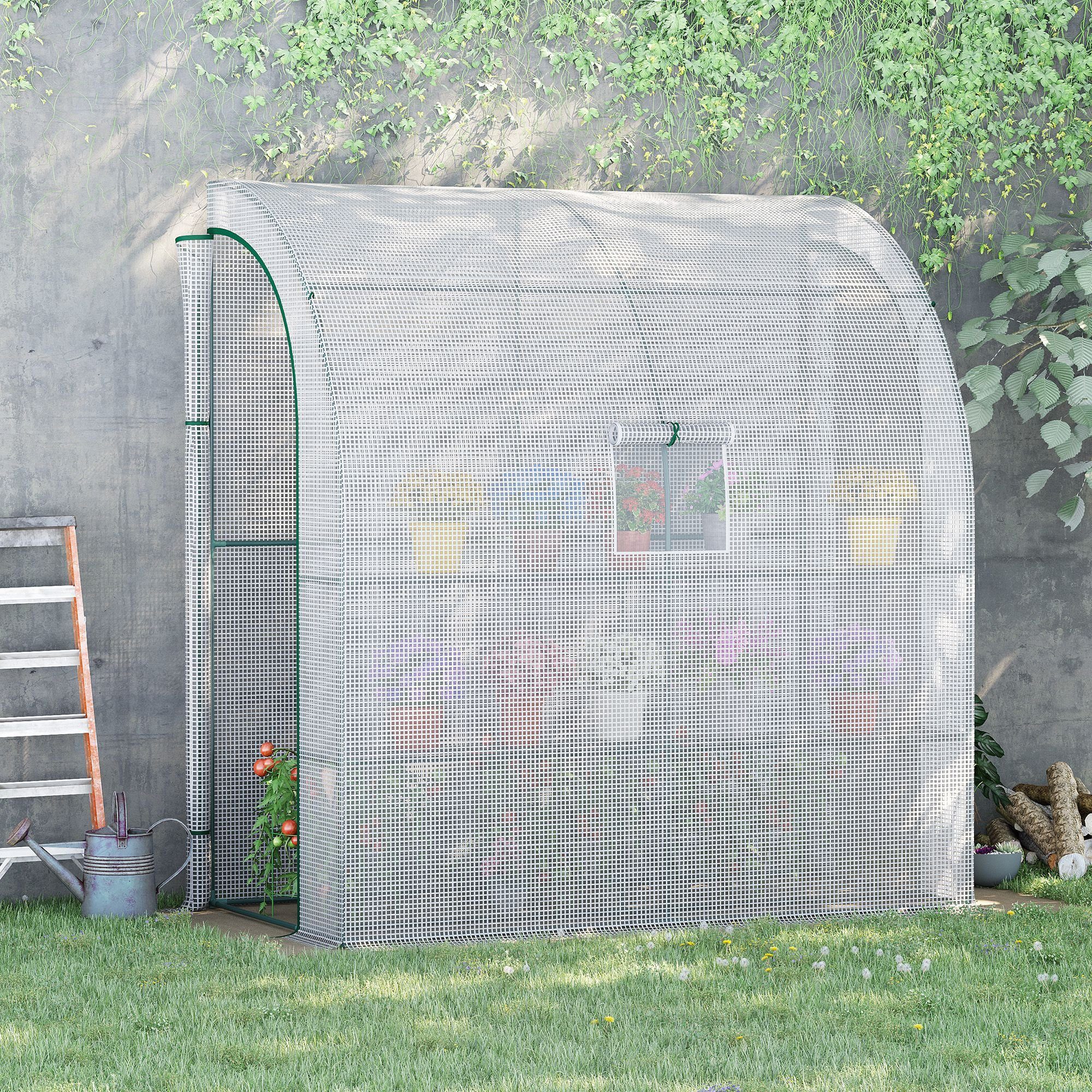 Outsunny Foliengewächshaus mit Mesh Fenster, mit günstig online kaufen