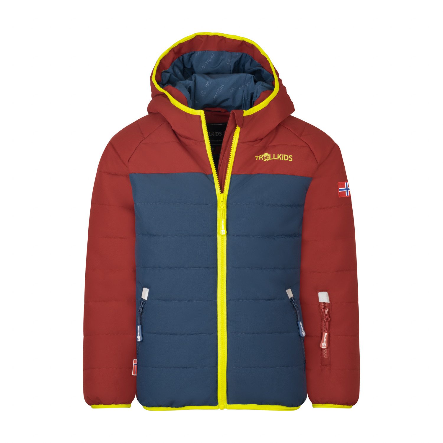 Karminrot/Mystisches Blau/Glühendes Grün