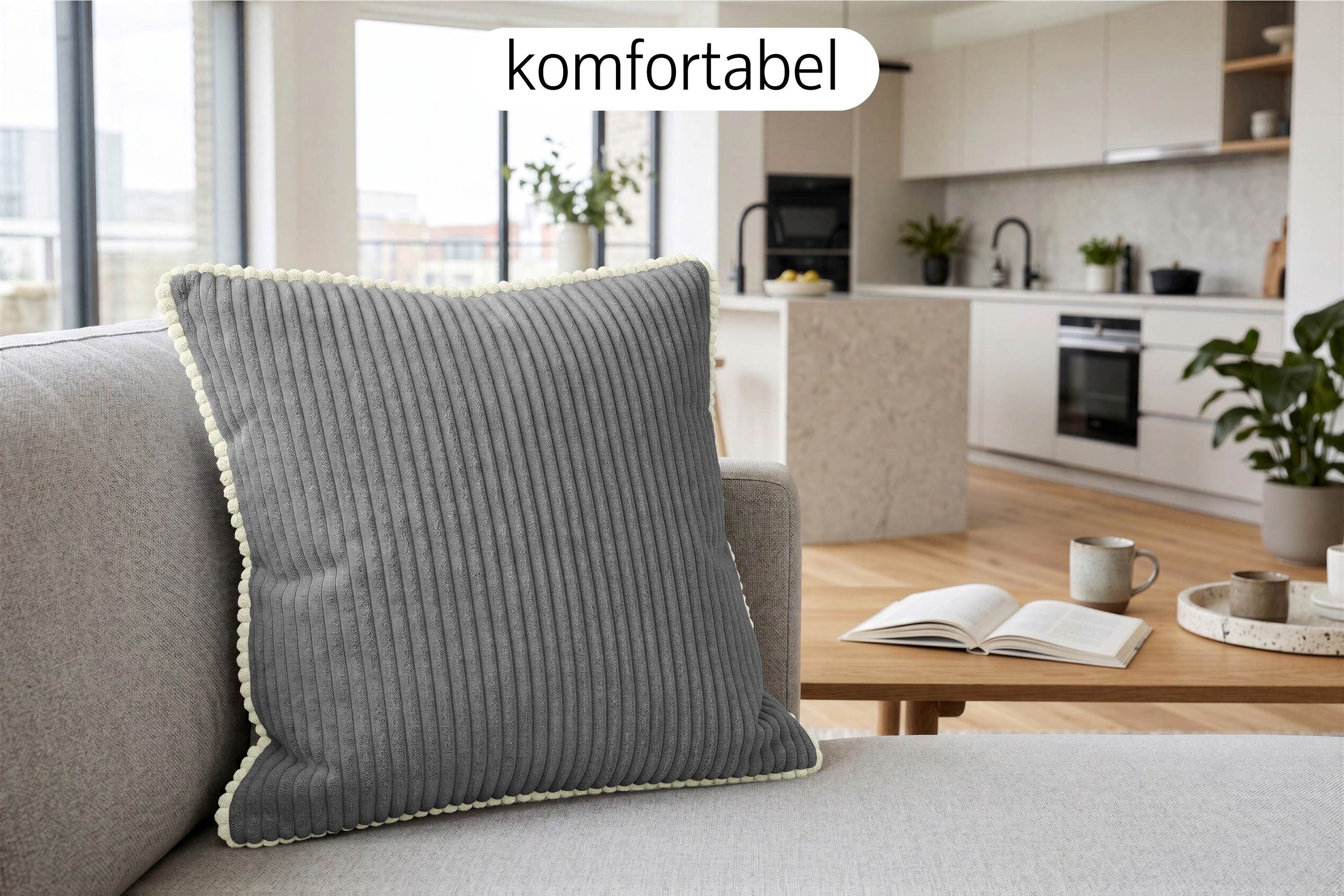 Amilian Dekokissen Zierkissen Sofakissen Couchkissen, mit Füllung weich formstabil
