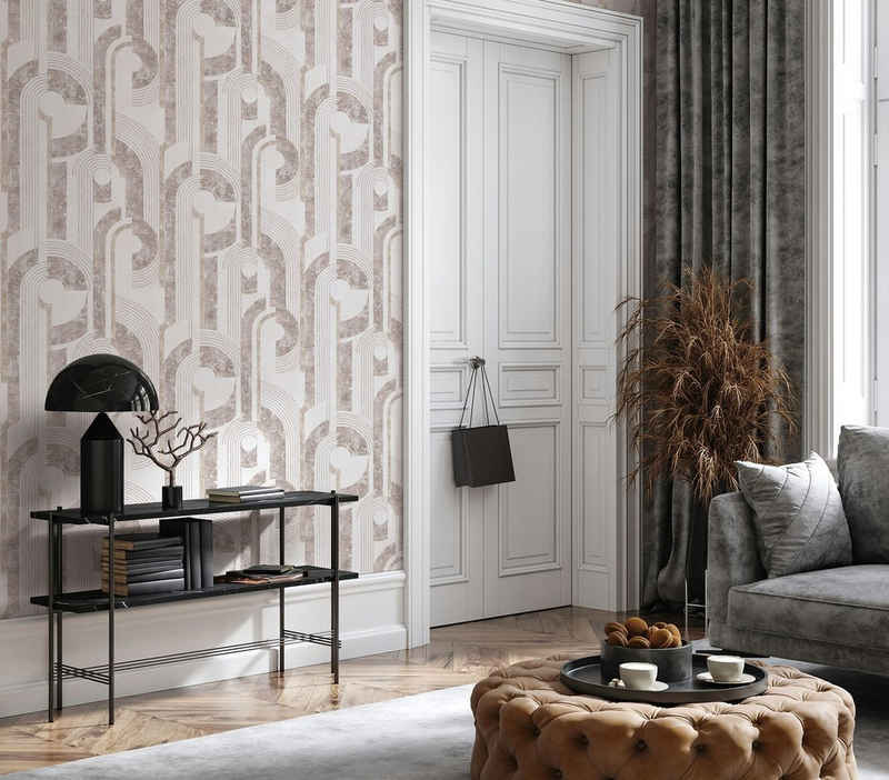 Marburg Vliestapete Ornate Opulence, ornamental, moderne Vliestapete für Wohnzimmer Schlafzimmer Küche