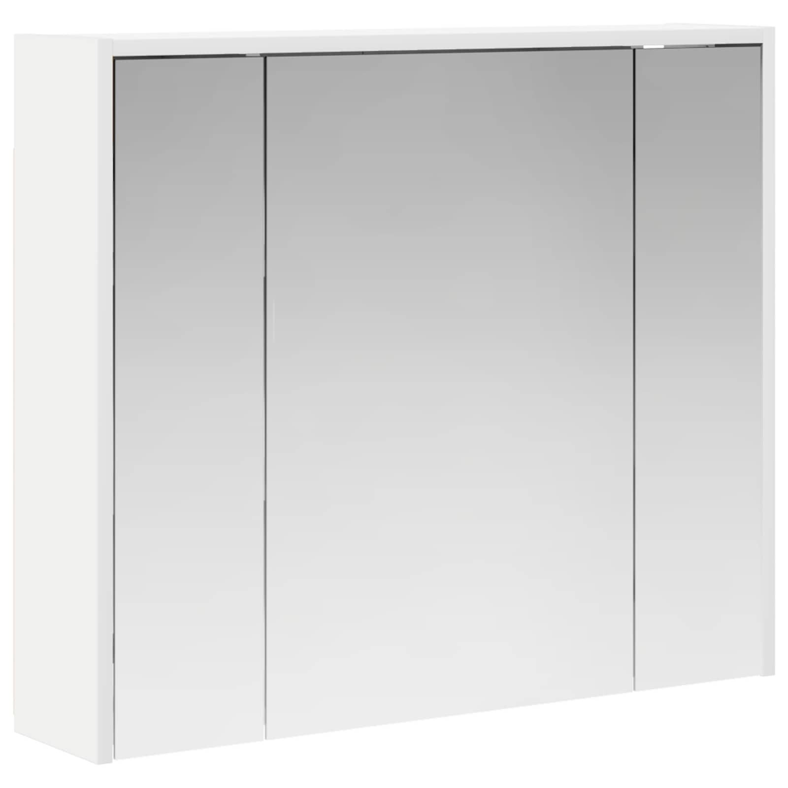vidaXL Spiegelschrank 73,5 x 16 x 62,5 cm Spiegelschrank Badezimmerspiegelschrank Weiß 73,5x