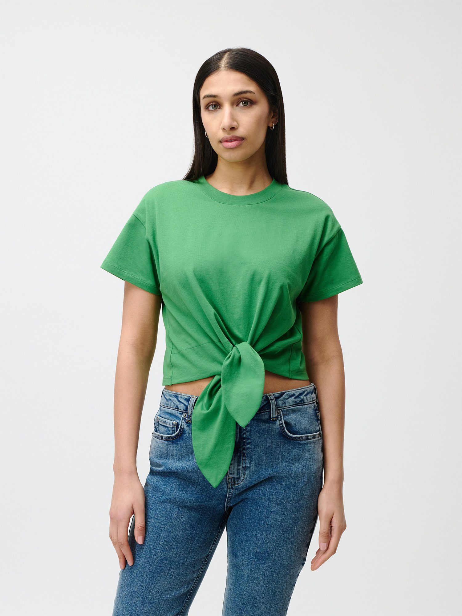 LeGer T-Shirt Tessy, LeGer by Lena Gercke mit Knoten-Detail, cropped