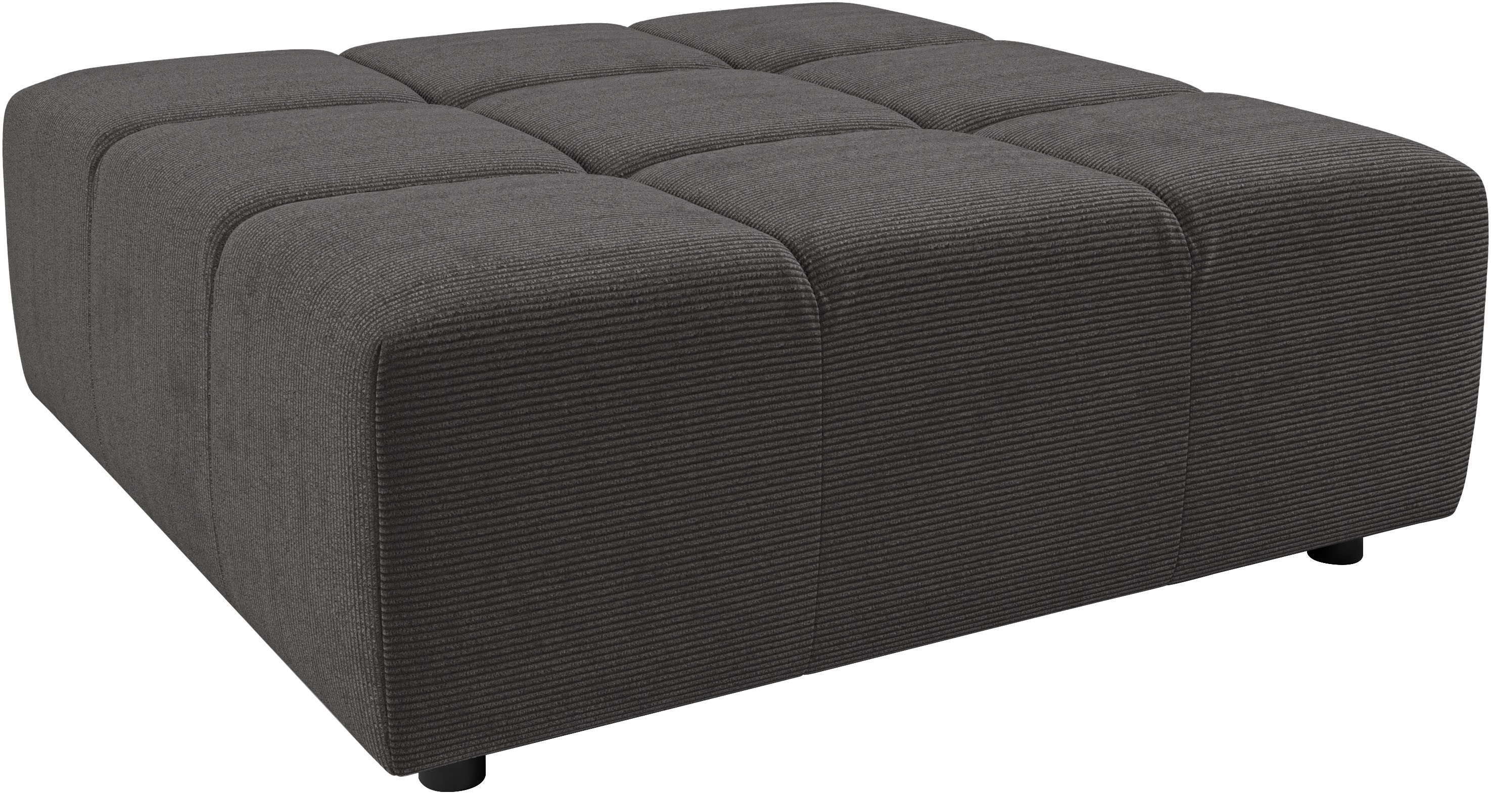 Home affaire Polsterhocker Ancona, Polsterhocker passend zum Sofa, Breite 107 cm, passend zur "Ancona"-Polsterserie, auch in Cord + Easy Care