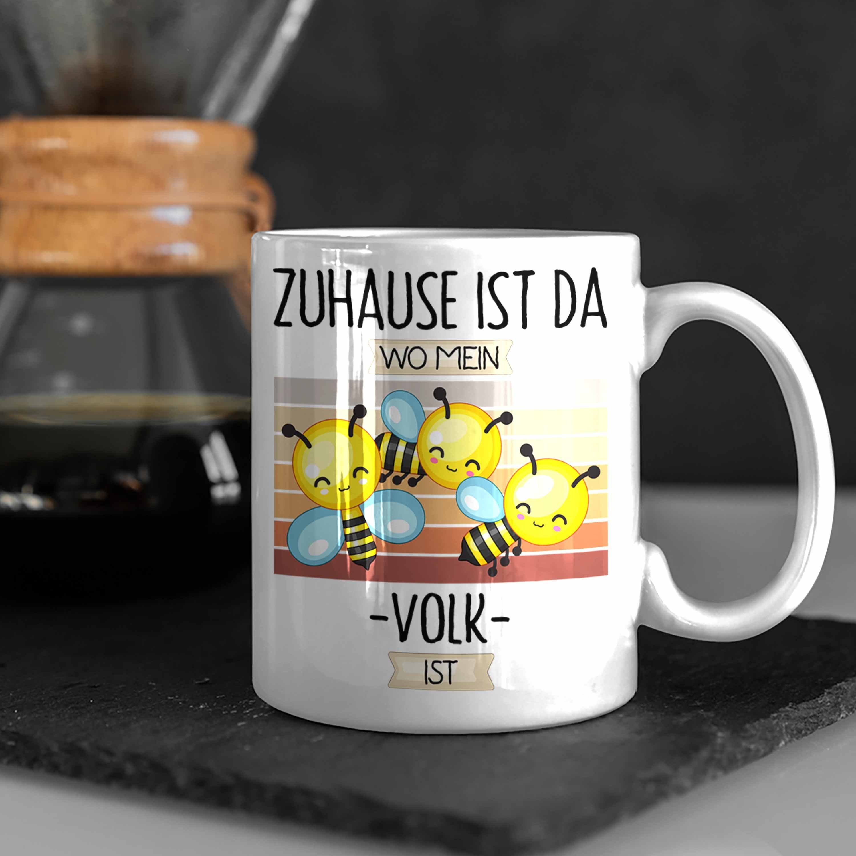 Da Geschenk Ist Spruch Wo Imker Zuhause Weiss Me Lustiger Tasse Trendation Geschenkidee Tasse