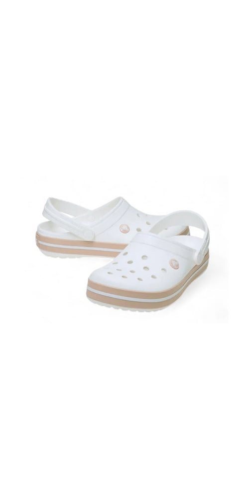 Crocs Sandale Crocband Clog weiss/carmel Damen Badeschuh günstig online kaufen
