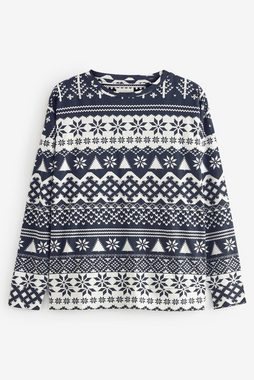 Next Pyjama Weihnachtspyjamas Damen (Familienkollektion) (2 tlg)