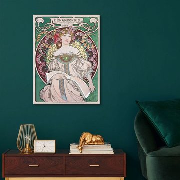 Posterlounge Leinwandbild Alfons Mucha, F. Champenois, Vintage Malerei
