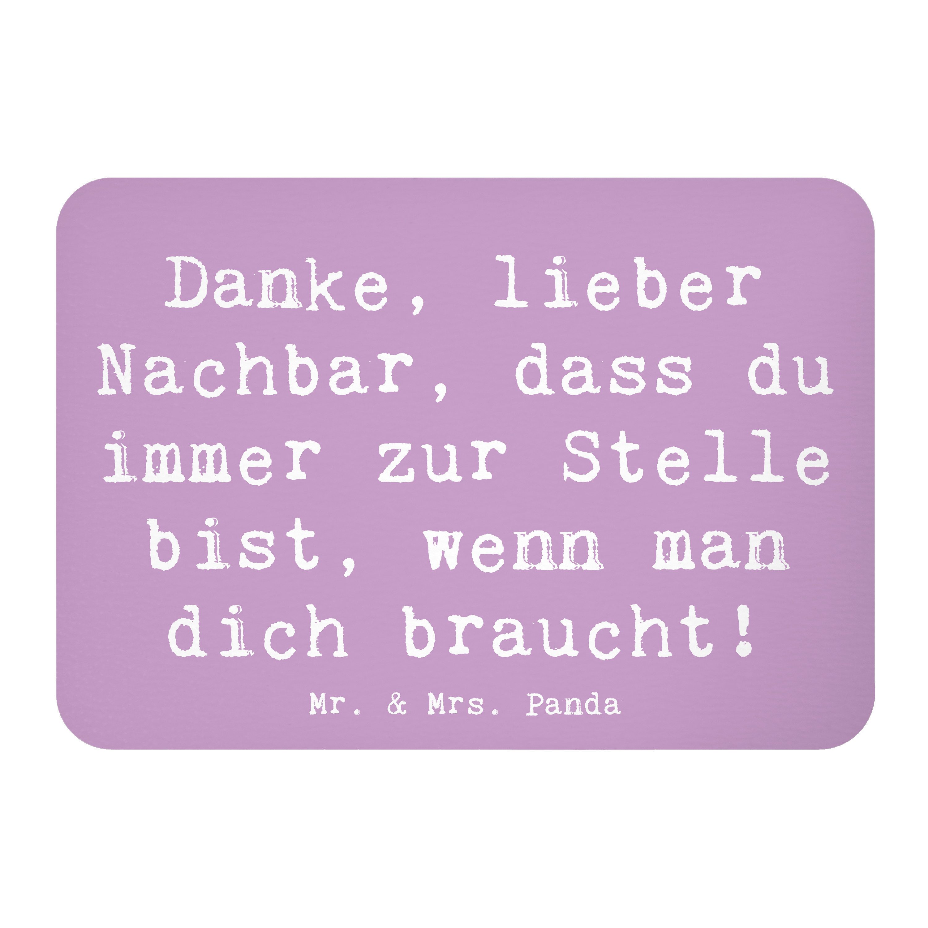 Magnet Spruch Danke Nachbar - Lavendeltraum - Geschenk, Freude verbreiten, D