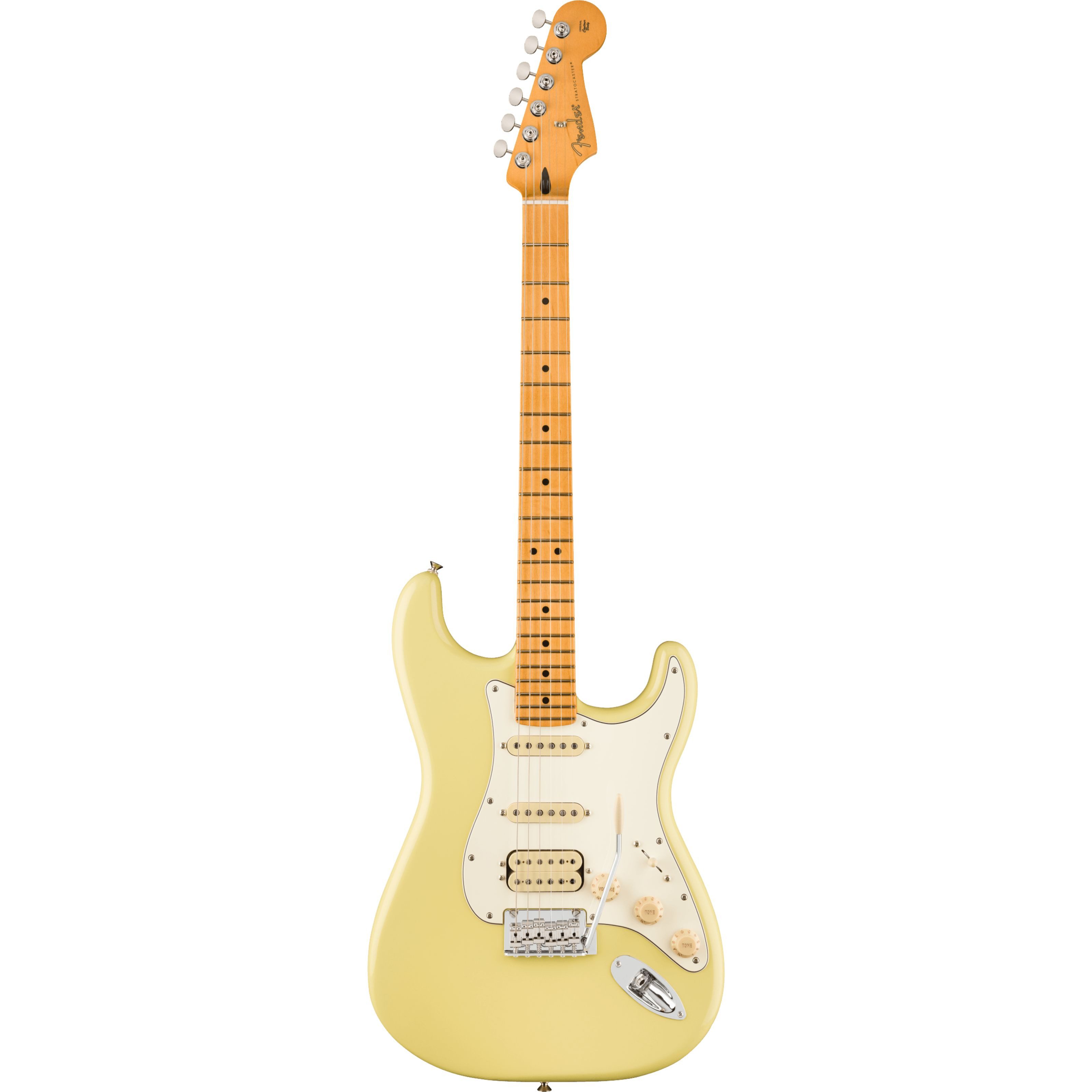 Fender E-Gitarre, Электрогитары, ST-Modelle, Player II Stratocaster HSS MN Hialeah Yellow - E-Gitarre