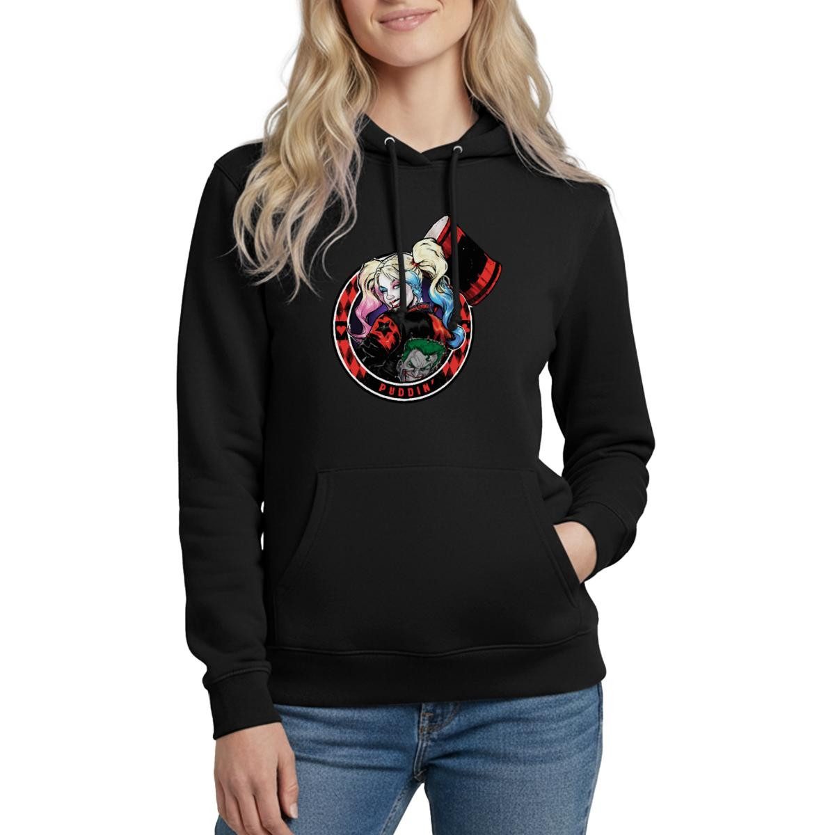 Spreadshirt Hoodie Harley Quinn Puddin' Damen Hoodie (1-tlg)