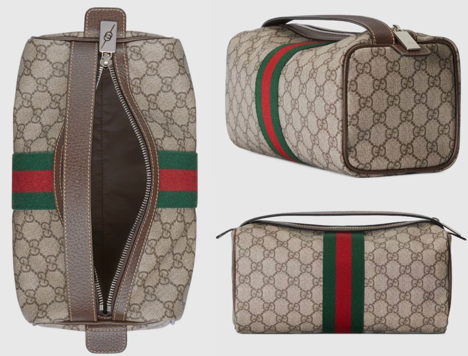 GUCCI Schultertasche GUCCI GG Supreme Canvas Clutch Travel Bag Reise Tasche Handbag Washbag