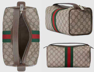 GUCCI Schultertasche GUCCI GG Supreme Canvas Clutch Travel Bag Reise Tasche Handbag Washbag