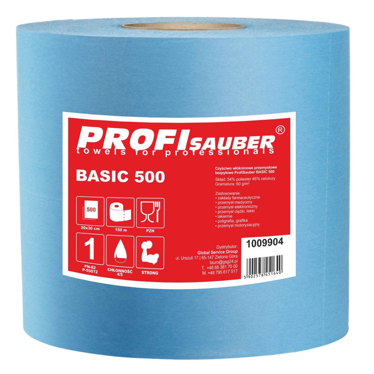 COFI 1453 Staubfreies Industriereinigungsvlies - BASIC 500 - 500 Stück Blatt Reinigungstuch