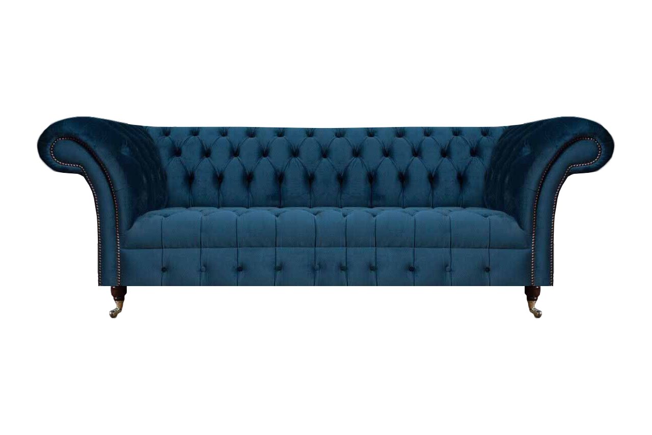 JVmoebel Chesterfield-Sofa Sofa Dreisitze Couch Wohnzimmer Polstersofa Sitzmöbel Möbel Polster, 1 Teile, Made in Europa