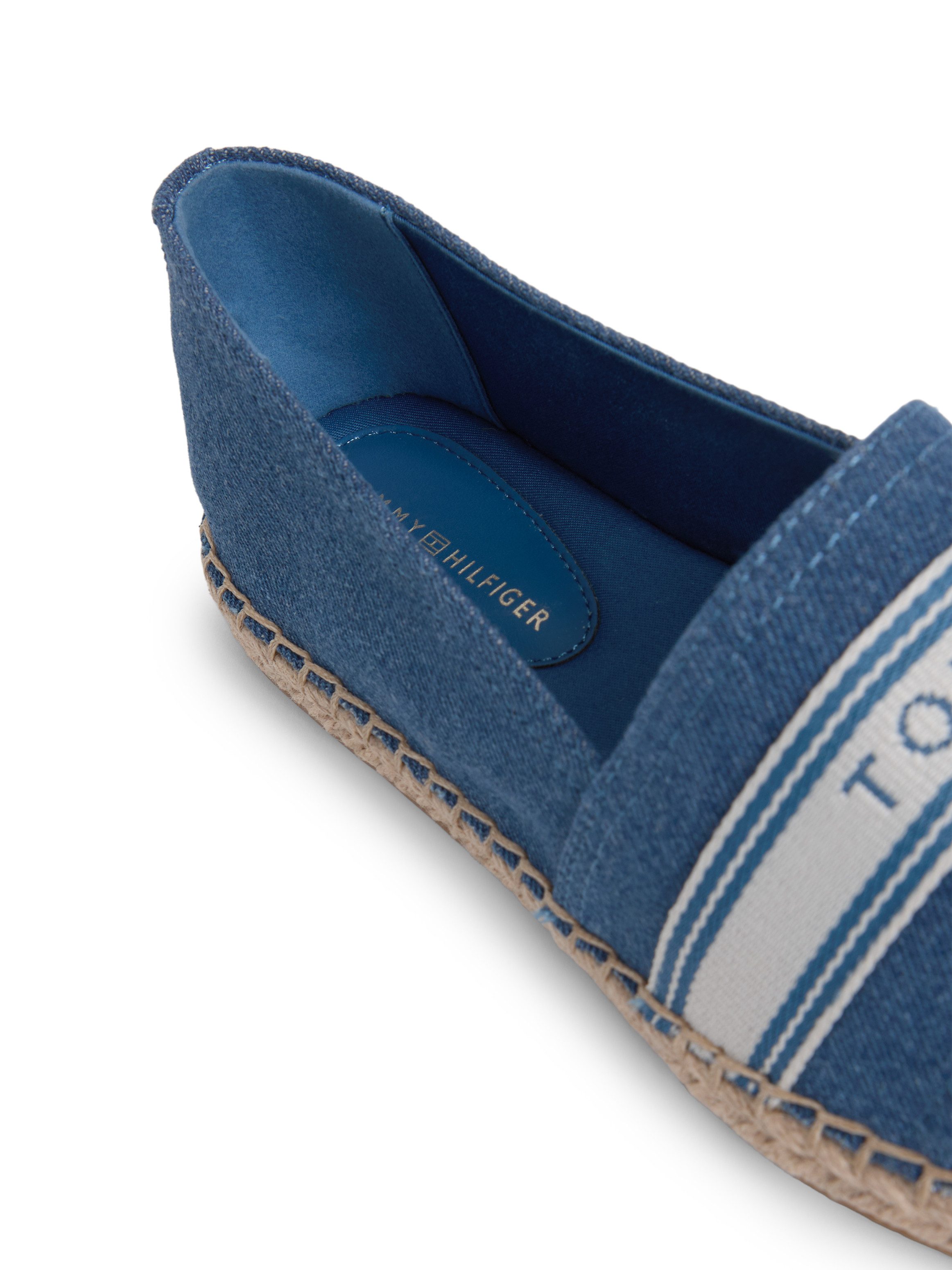 Tommy Hilfiger HILFIGER WEBBING ESPADRILLE Espadrille Halbschuh, Schlupfschuh, Sommerschuh mit Logoschriftzug