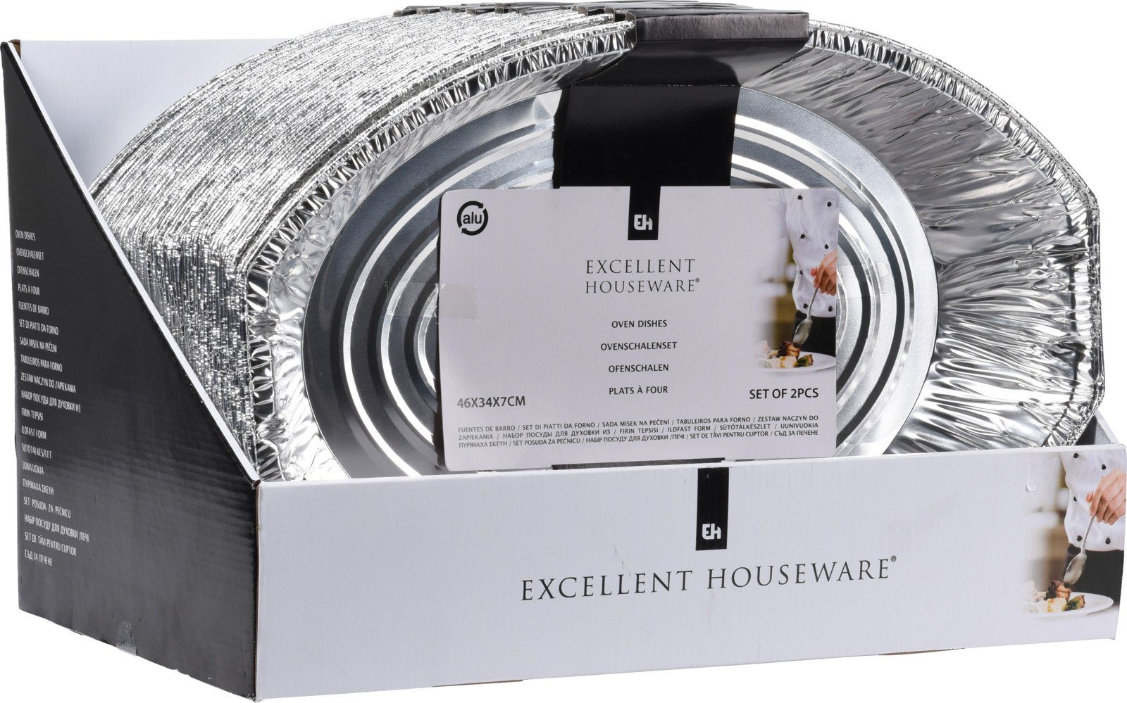 Grillplatte Grillschweine Ofenblech 2er-Set Alu Grill Zubehör BBQ Outdoor Camping