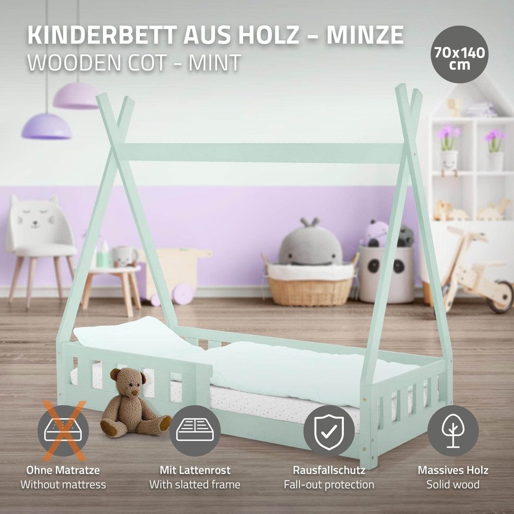 ML-DESIGN Spielbett Hausbett Tipi Zeltbett inkl. günstig online kaufen