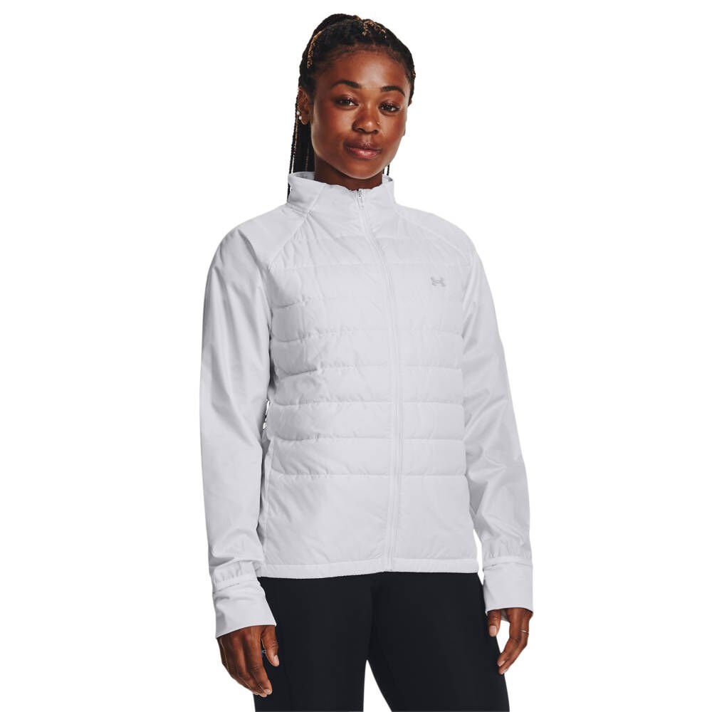 Armour® Under Damen Laufjacke / STORM UNSULATED Laufjacke grau weiss (907)