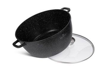 Edenberg Topf-Set Schwarze Töpfe, große Töpfe, Suppentöpfe, Keramik, 6,5L 10L 13,5L, Aluminium, Keramik (6-tlg., Zeitloses Design des Topfsets. Eine ideale Geschenkidee)