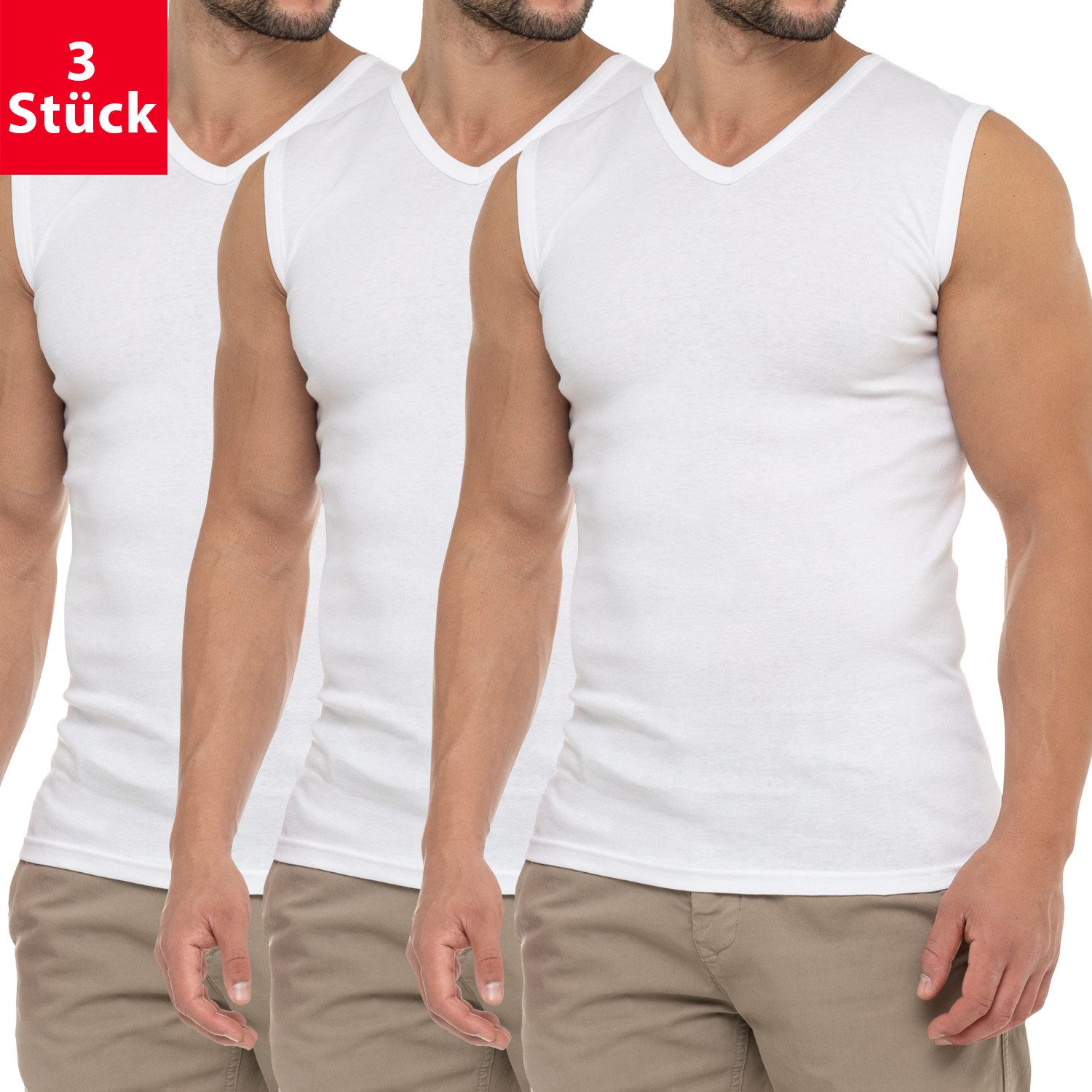 celodoro Unterhemd Herren Business Muskelshirt V-Neck (3er Pack) Muscle Shi günstig online kaufen