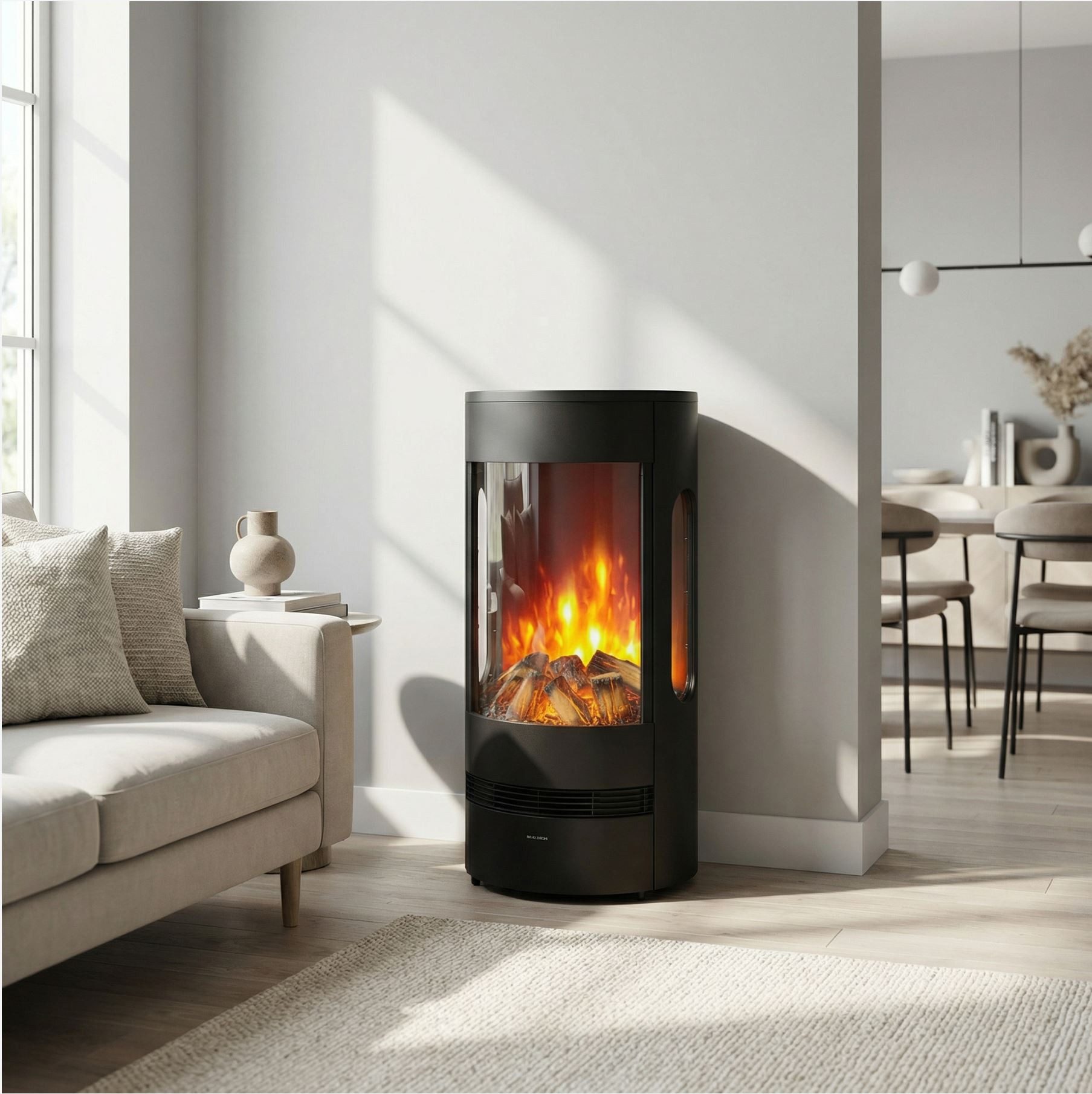 GLOW FIRE Elektrokamin Glow Fire Lumen Elektrokamin LED Ofen, Elektrischer Kamin, Timer, Realistisches Flammenspiel, LED Feuer