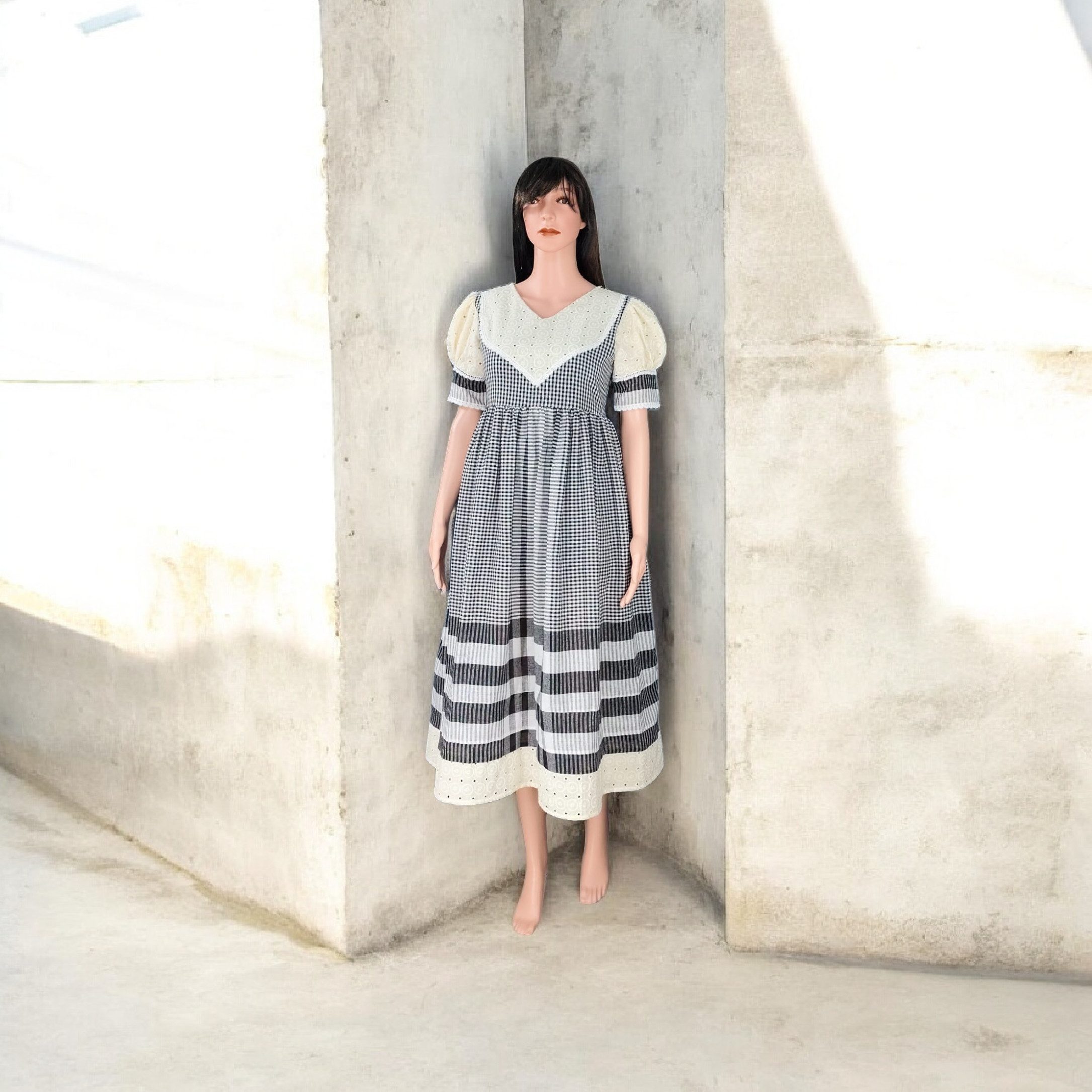 PfauGermany Sommerkleid SPRING SHADES Hakuba Pattern work