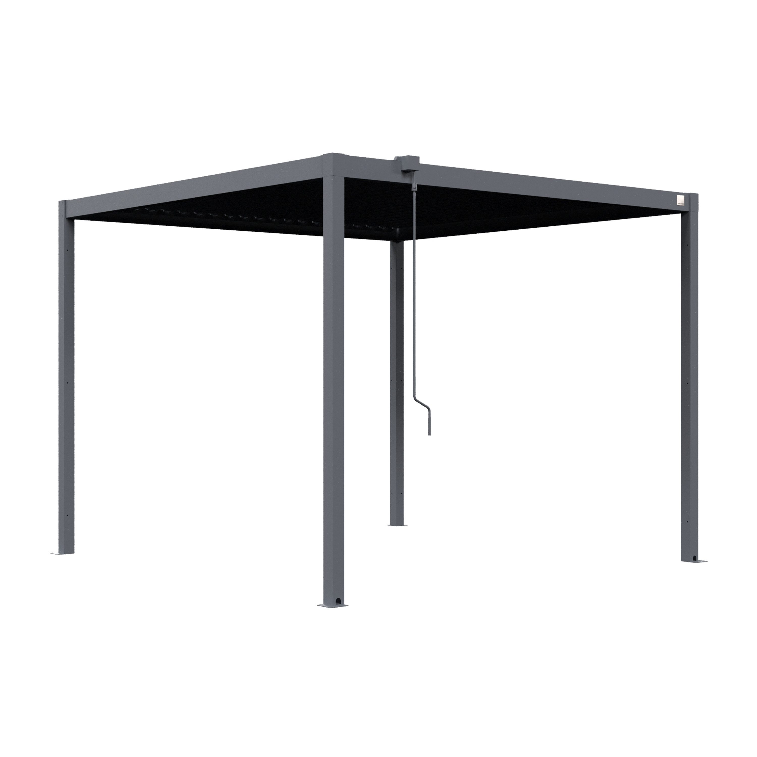 GFP Pergola Pavillon mit verstellbarem Lamellendach, BxTxH: 300x300x238 cm