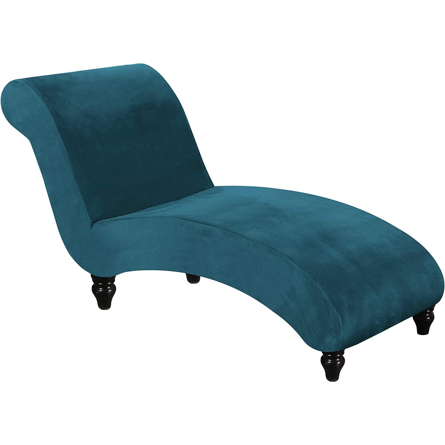 Refttenw Sofabezug Samt Chaiselongue Schonbezüge, Stretch Sofahusse,Armlose Stuhlbezug