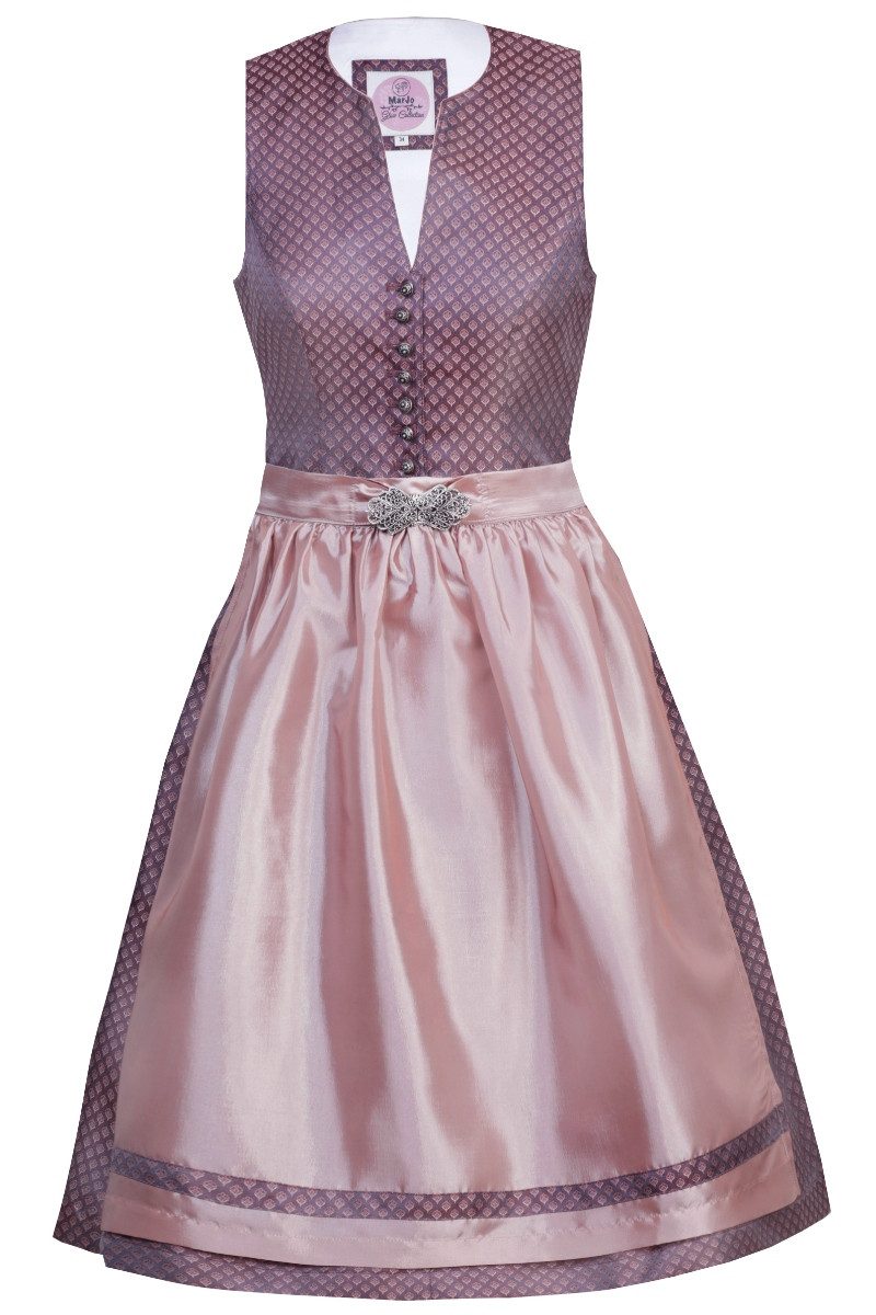 Dirndl Midi Dirndl 2tlg. - EVI - pflaume/beige