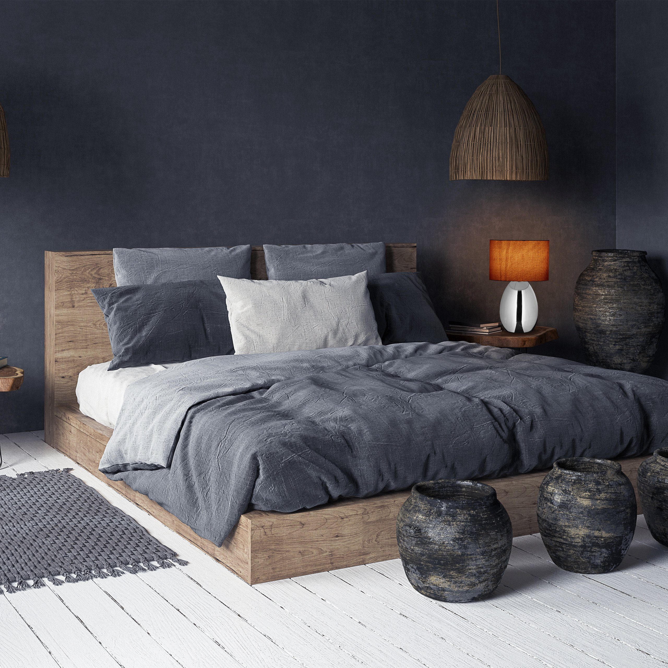 relaxdays Nachttischlampe mit Touch silb günstig online kaufen