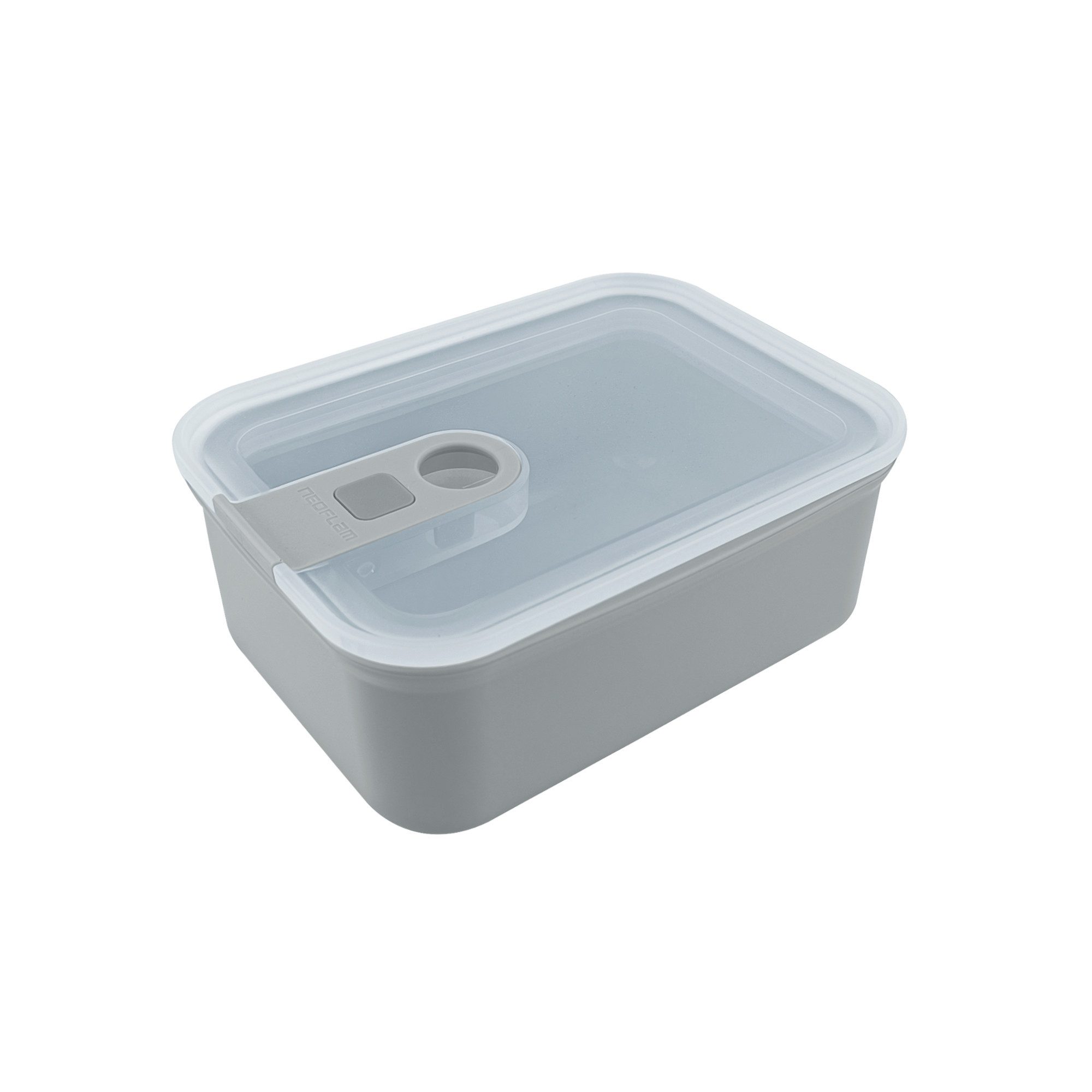 NEOFLAM® Vorratsdose Perfect Seal Vorratsdose, rechteckig, 820ml, grau, Kunststoff (PP), (1-tlg)