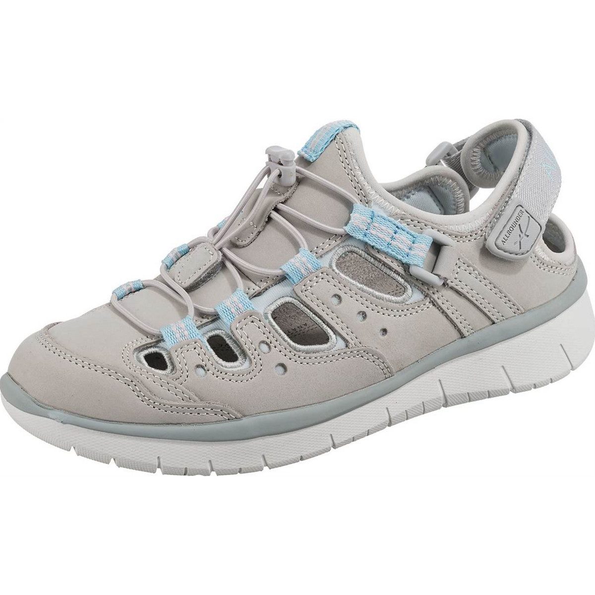 Komfort Schnürer für Damen in grau Sneaker