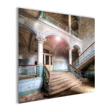 artissimo Glasbild Glasbild 30x30cm Bild Lost Places Urbex Vintage, Lost Places: Beelitz