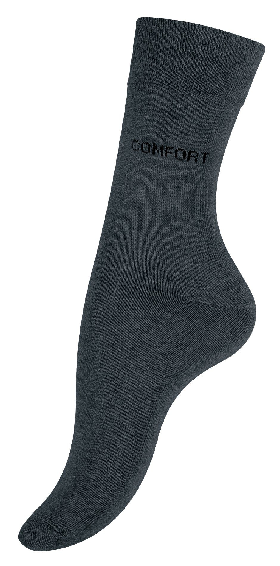 Cotton Prime® Socken ohne Gummibund (10-Paar) weiche Baumwollqualität