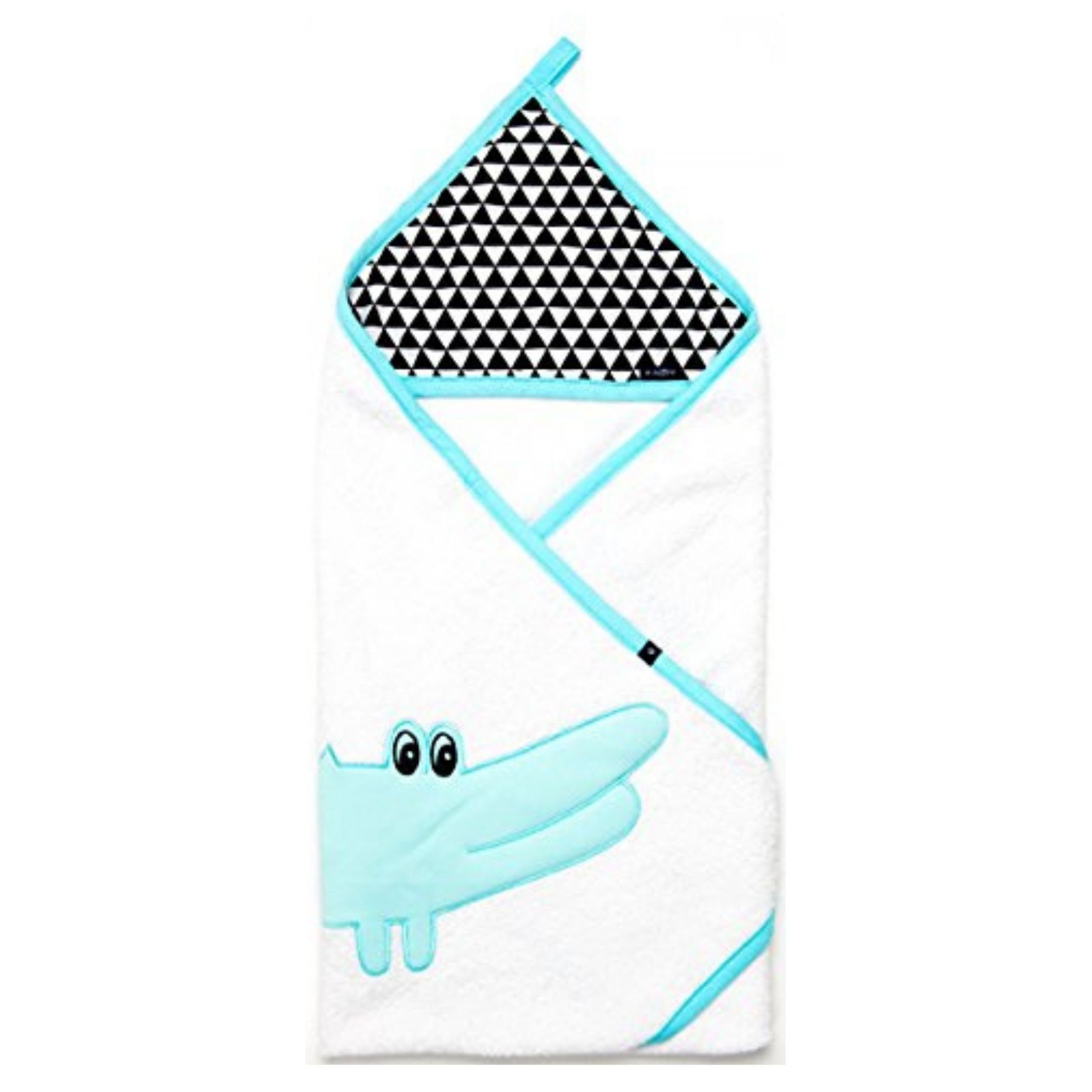 Zaffiro Kapuzenhandtuch Baby Kind Kapuzenbadetuch 100x100 cm, weiss, Besonders weich und saugfähig, Premium Frottee