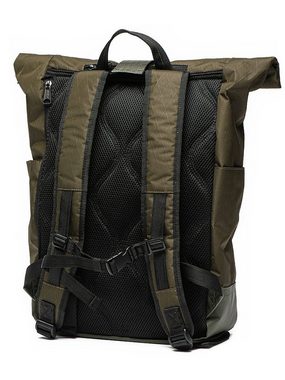 Diesel Freizeitrucksack Rucksack mit Rolltop Khaki Grün 15" Laptoptasche - SHINOBI