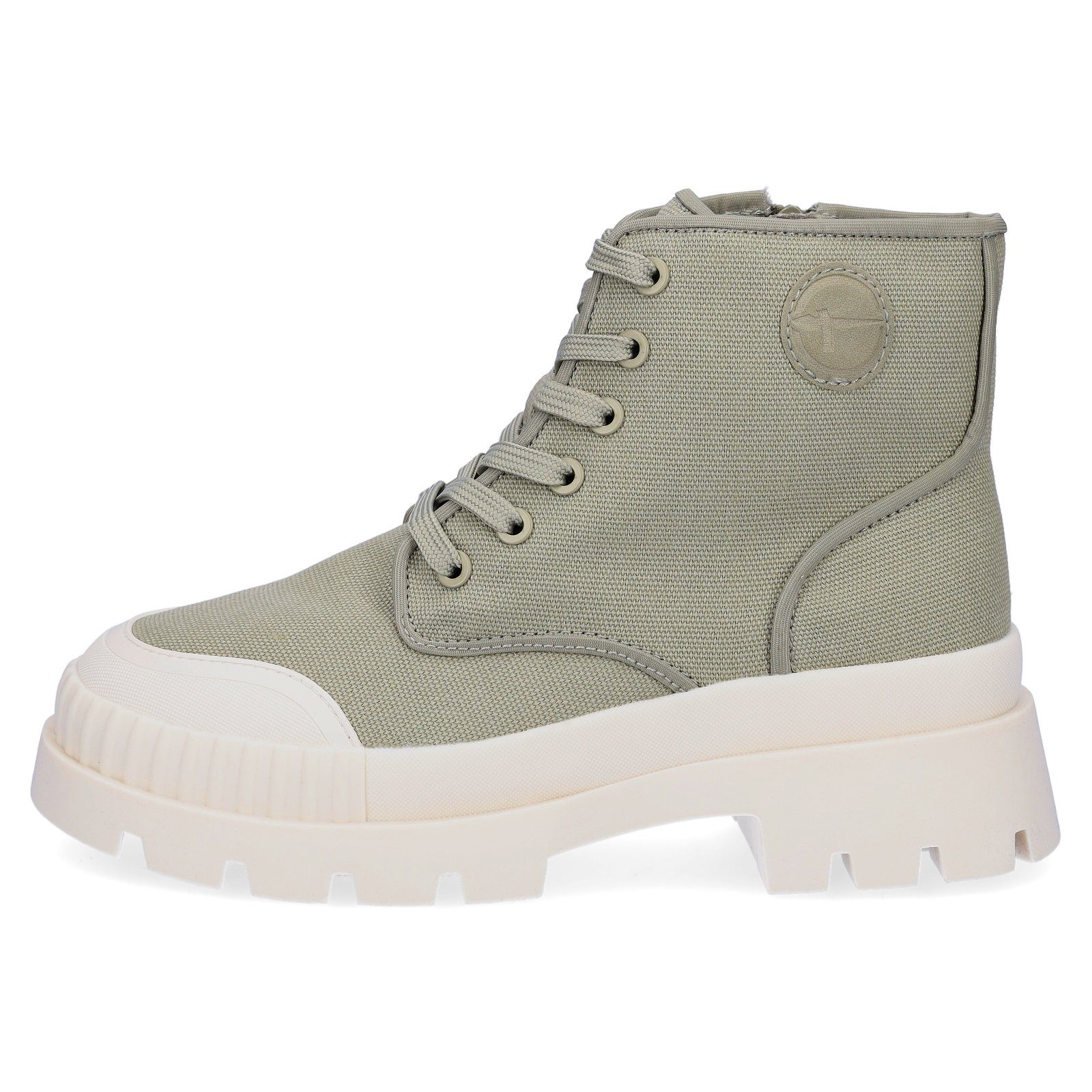 Tamaris grün Plateau SAGE Schnürboot Tamaris Sommerboots Damen khaki