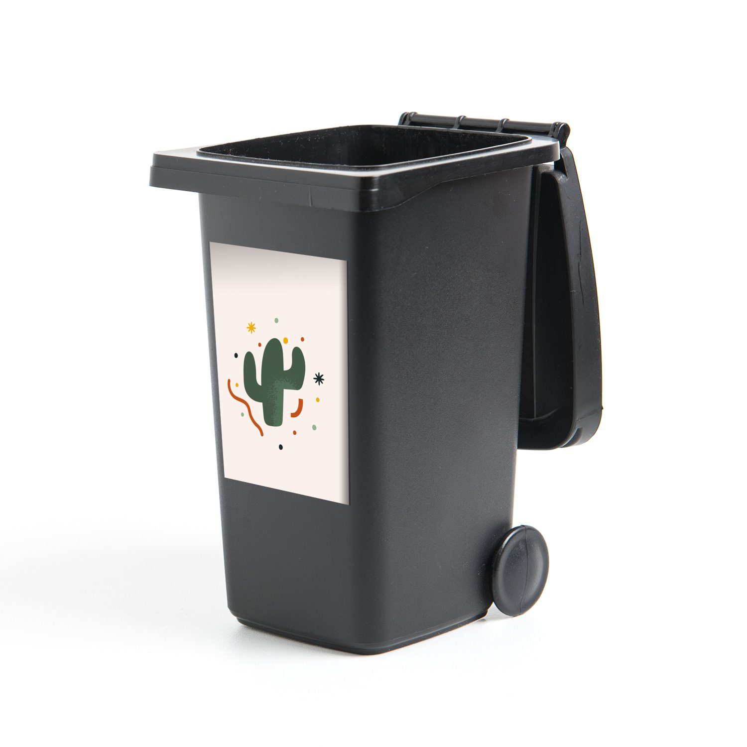- Kaktus Wandsticker Abfalbehälter Sticker, (1 - MuchoWow Sommer St), Mülleimer-aufkleber, Container, Mülltonne, Punkte
