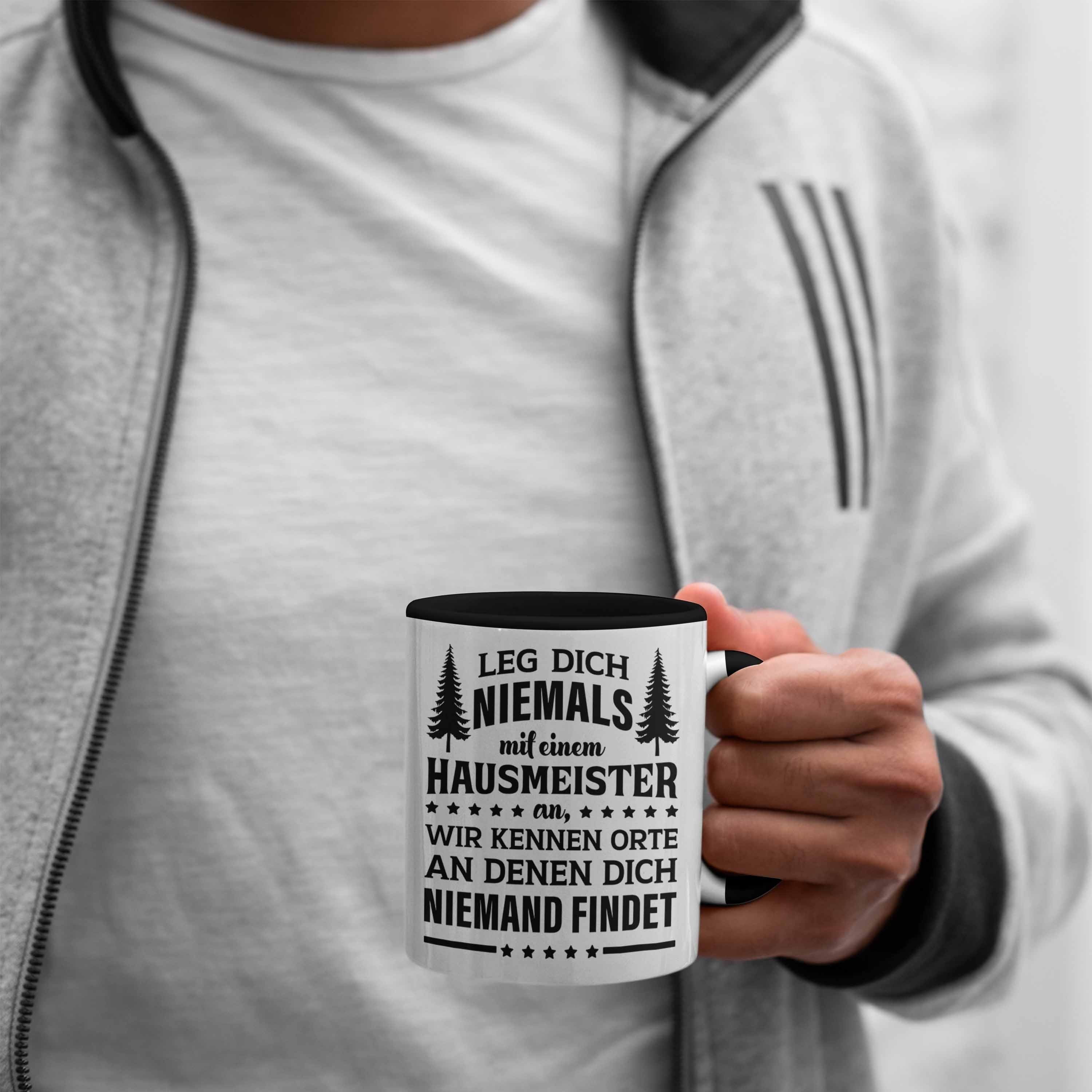 Trendation Tasse Trendation - Hausmeister Haustechniker Geschenke Sprüche Lustige Schwarz Lustig Tasse Spruch