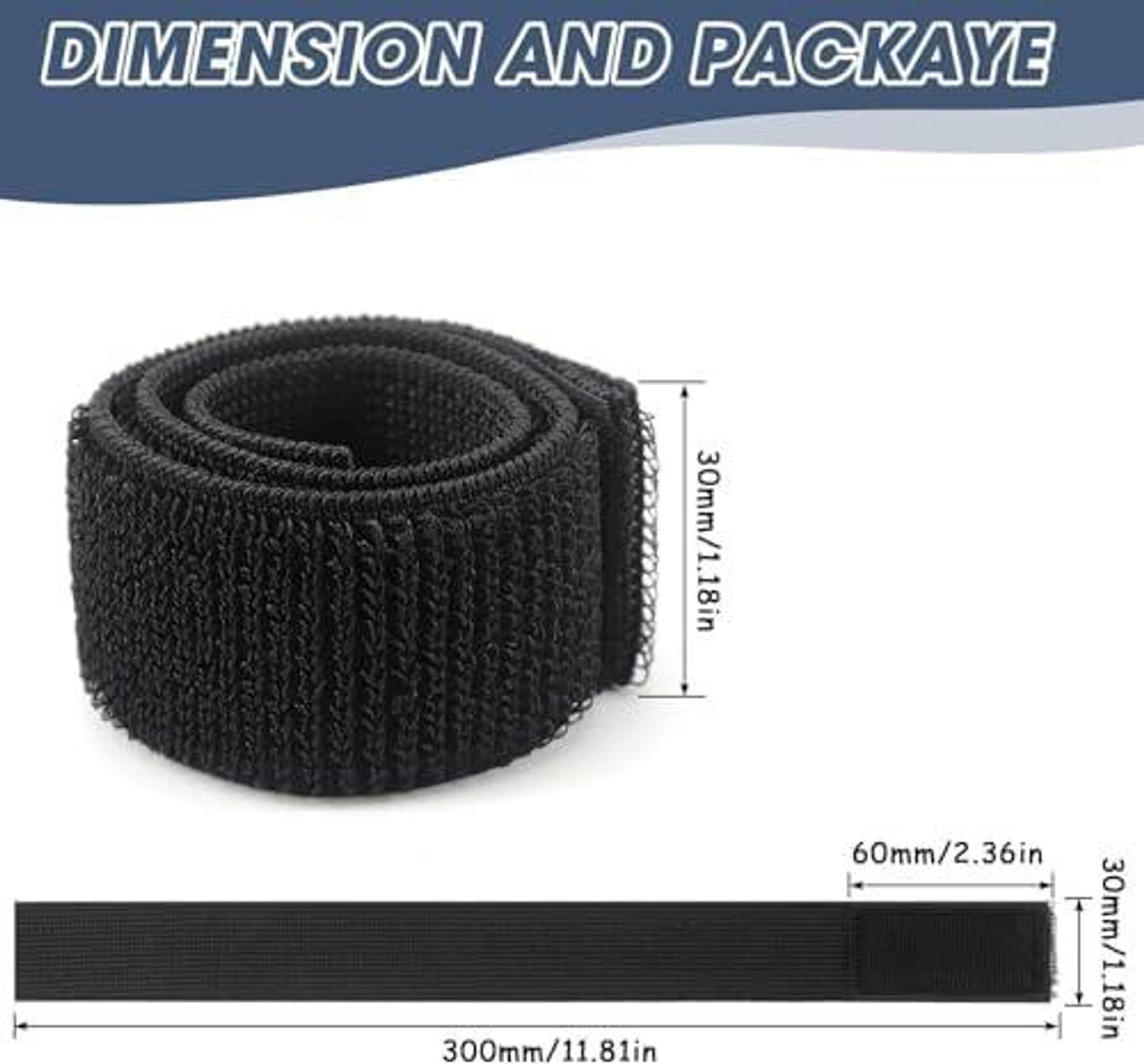 FELIXLEO Fahrradrahmen 4x Hosenschutz Fahrrad Hosenband Elastisch Klettband Hosenklammer