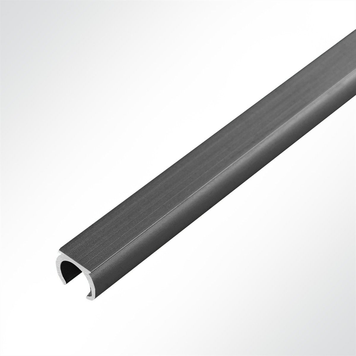 LYSEL® U-Laufschiene Kederschiene Kederleiste Aluminium grau günstig online kaufen