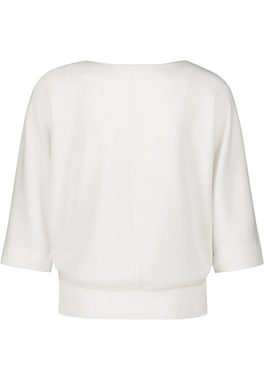 Zero Sweatshirt mit Blumenstickerei (1-tlg) Plain/ohne Details